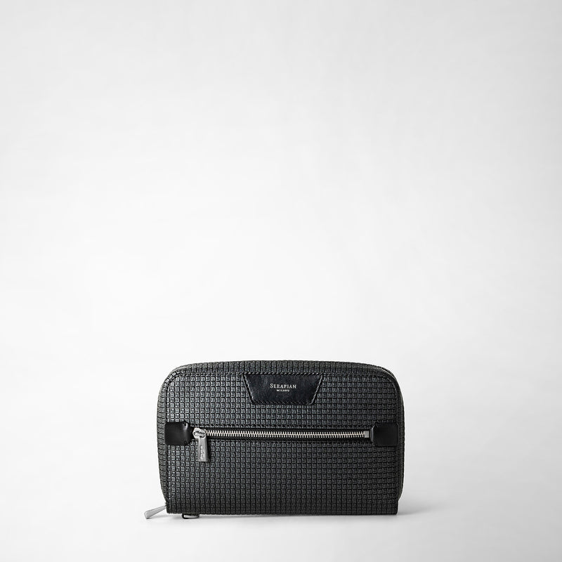 Serapian Pochette in stepan asfalto-nero Fino Al -60%