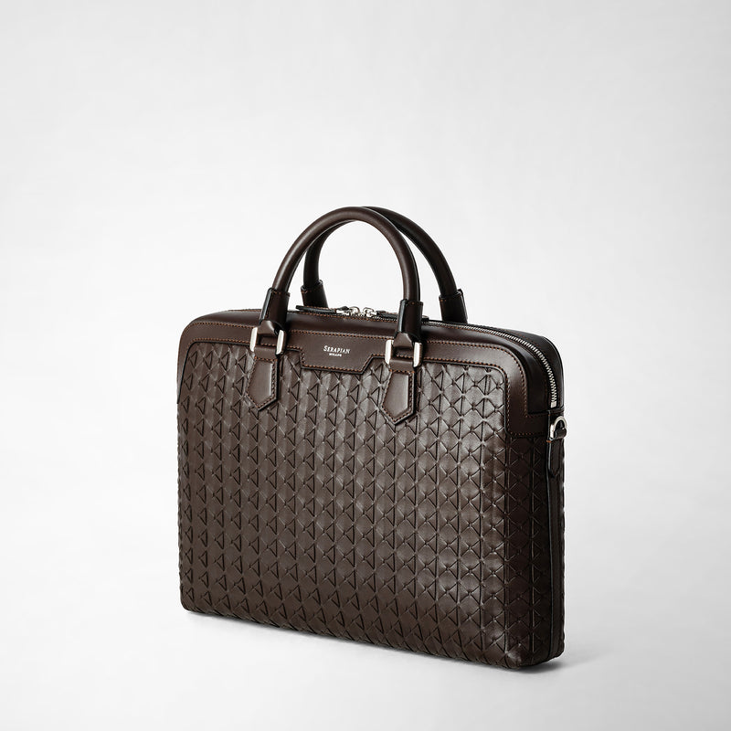 Serapian BORSA BUSINESS EXTRA SLIM IN MOSAICO Nuova
