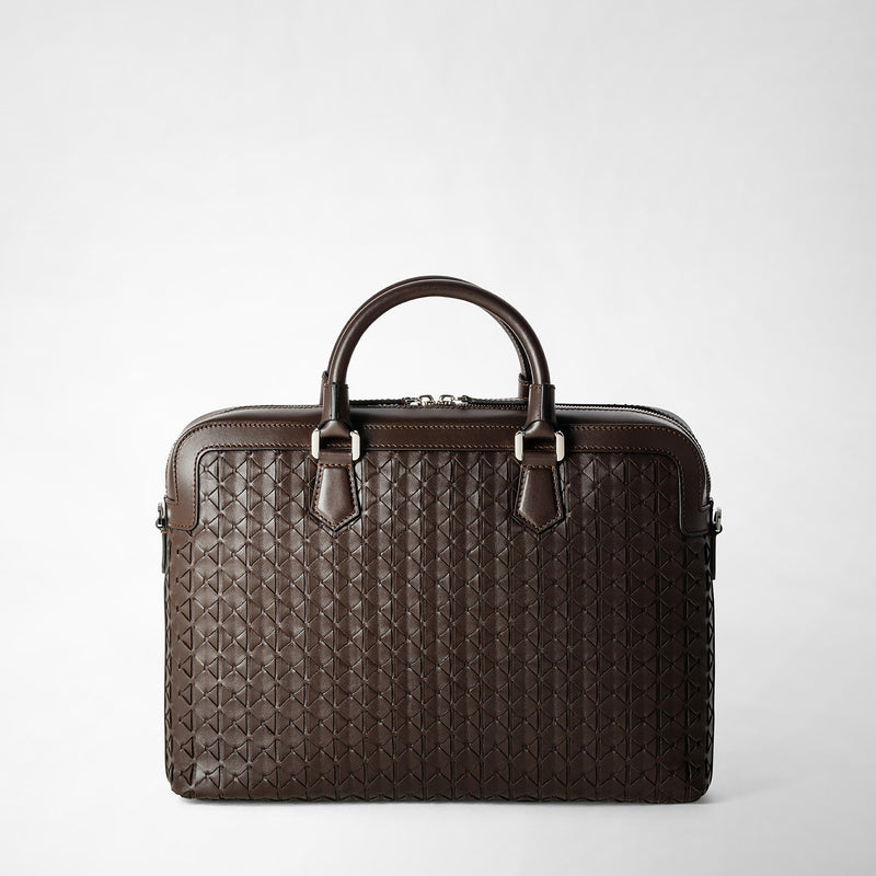 Serapian BORSA BUSINESS EXTRA SLIM IN MOSAICO Nuova