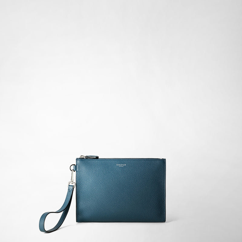 Serapian POCHETTE CON ZIP IN PELLE CACHEMIRE Offerta Giorno del Papà