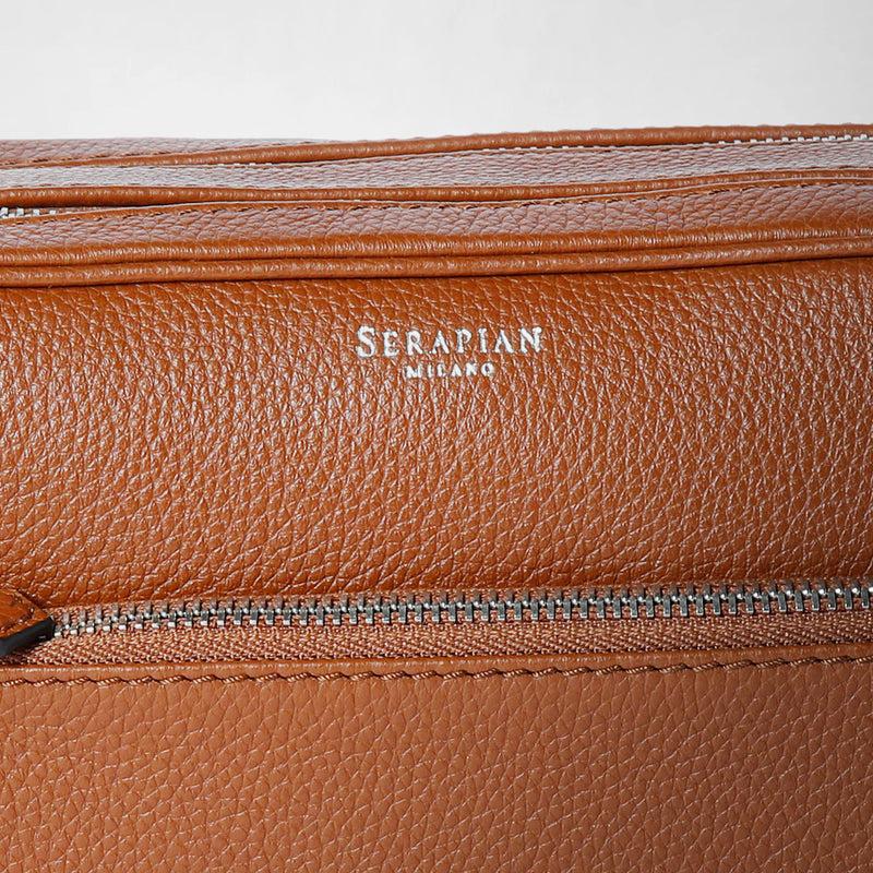Serapian TROUSSE DA BAGNO CON DOPPIA ZIP IN PELLE CACHEMIRE Ultimi tre giorni