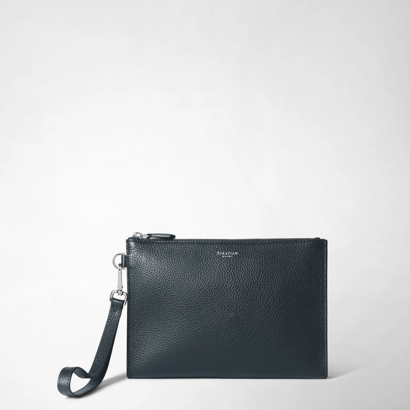 Serapian POCHETTE CON ZIP IN PELLE CACHEMIRE Fino al 55% di sconto