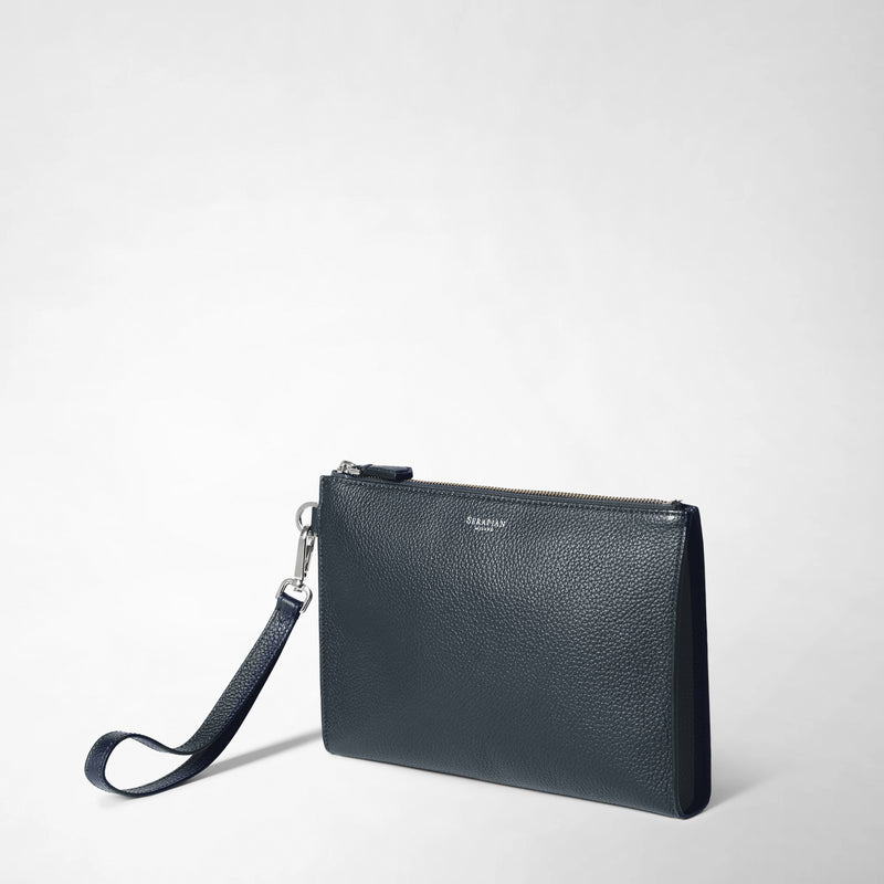 Serapian POCHETTE CON ZIP IN PELLE CACHEMIRE Fino al 55% di sconto
