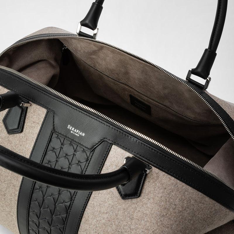 Serapian BORSA DA VIAGGIO IN LANA E MOSAICO Super sconto