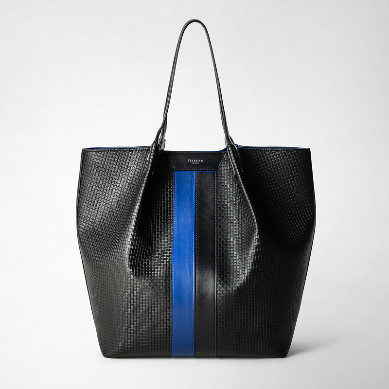 Serapian VERTICAL SECRET TOTE BAG IN STEPAN Enormi sconti