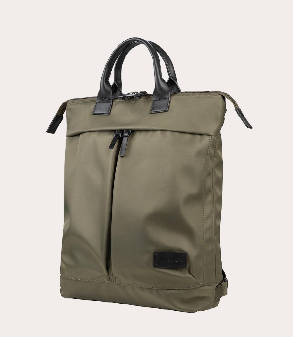 Tucano Shopper zainabile con dettagli in pelle Moda