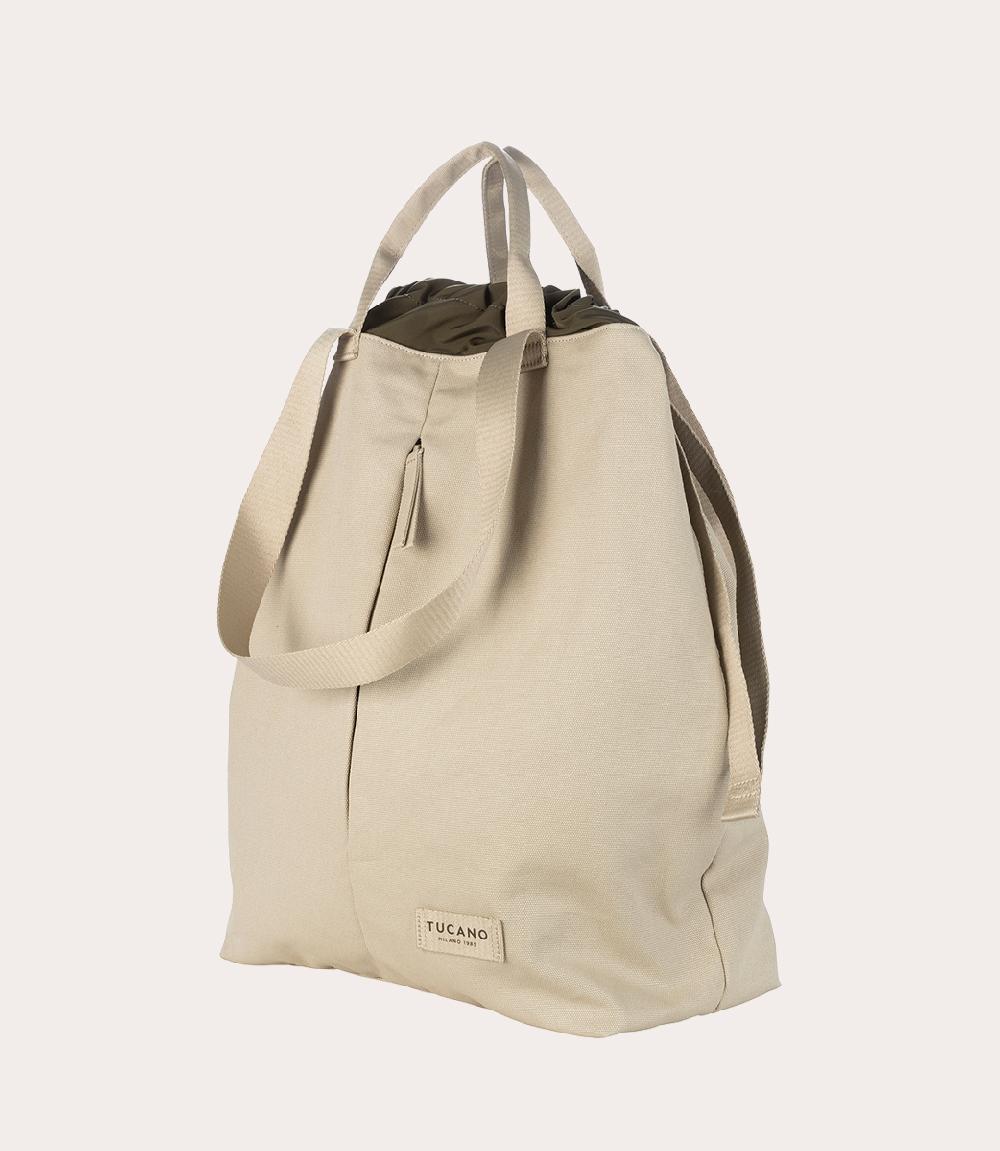 Tucano Borsa shopper verticale in canvas Saldi Di Fabbrica