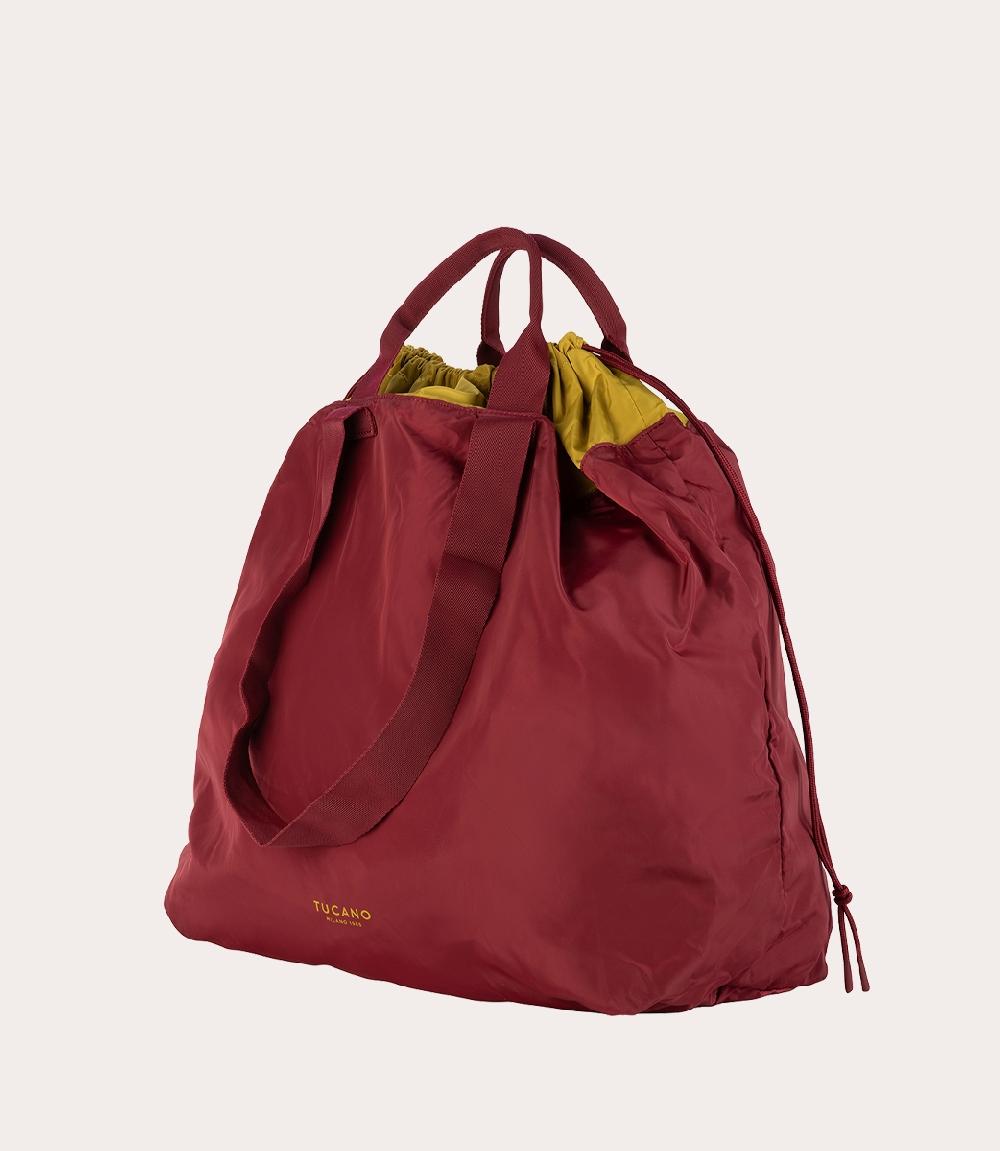 Tucano Borsa shopper pieghevole in materiale ottenuto dalla plastica riciclata Nuovo
