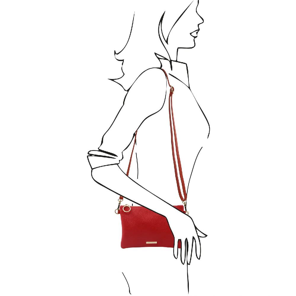 Tuscany Leather Soft Leather Clutch Moda