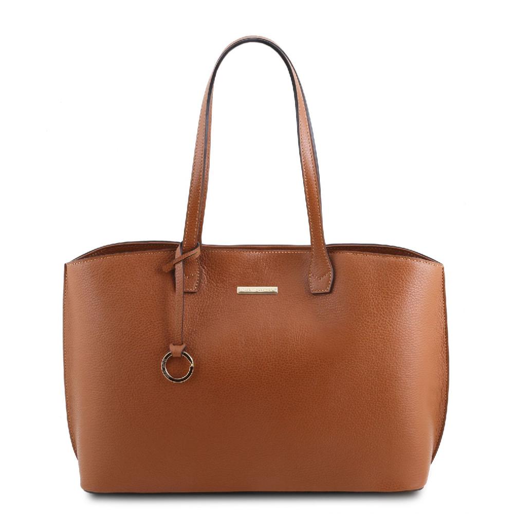 Tuscany Leather Sac Shopping en Cuir Outlet