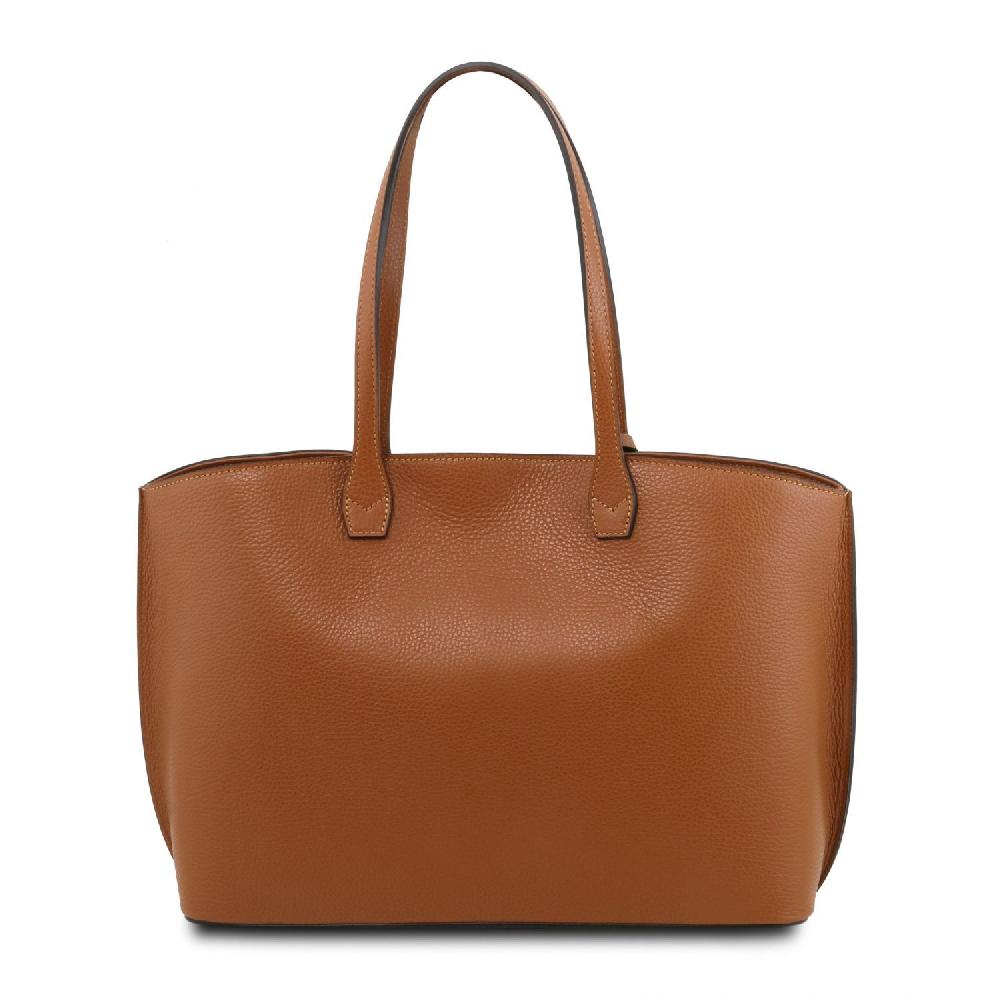 Tuscany Leather Sac Shopping en Cuir Outlet