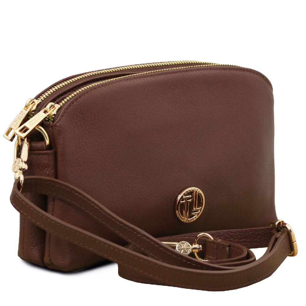 Tuscany Leather Sac Bandoulière en Cuir Souple In Linea