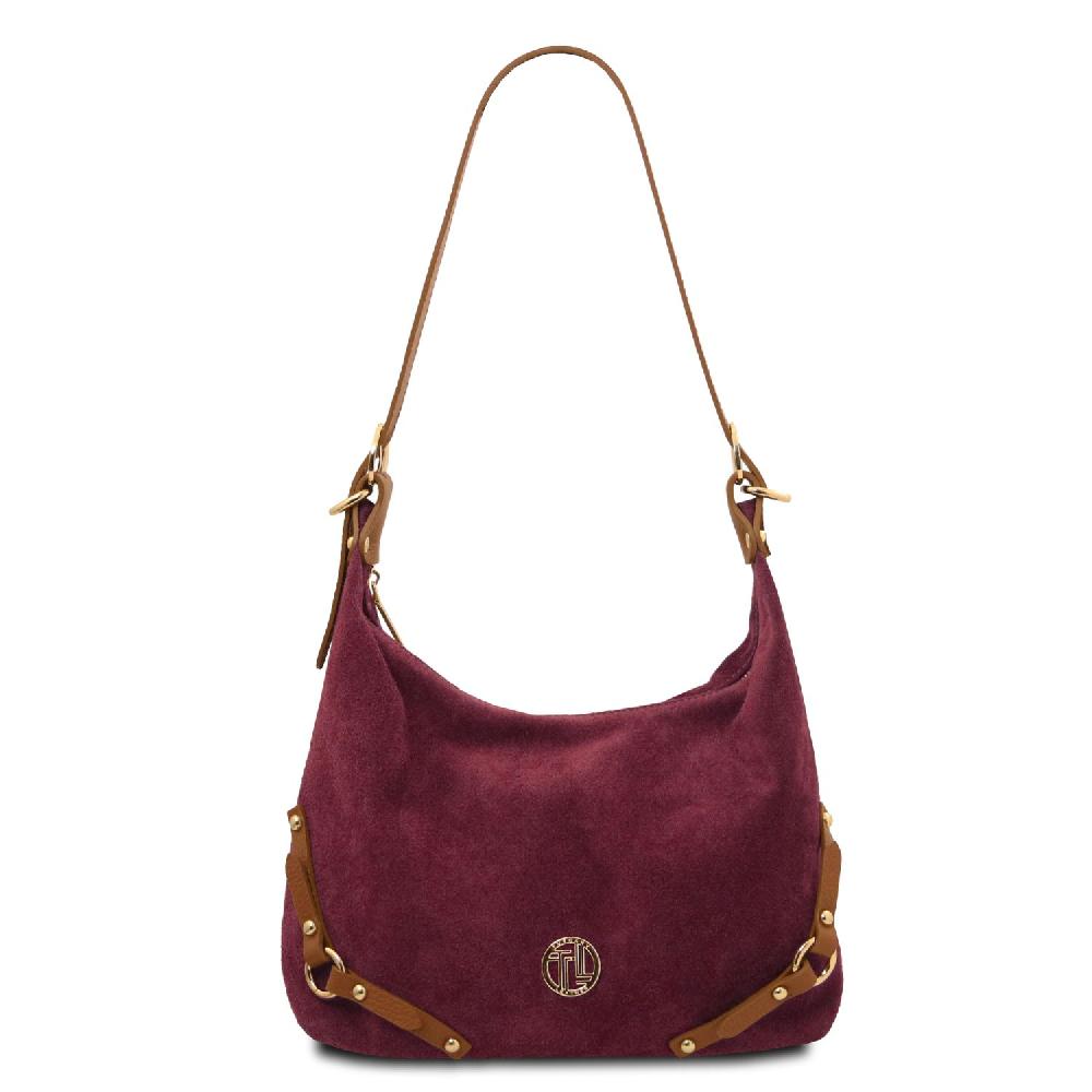 Tuscany Leather Sac à épaule en Cuir Suédé Affare Del Giorno