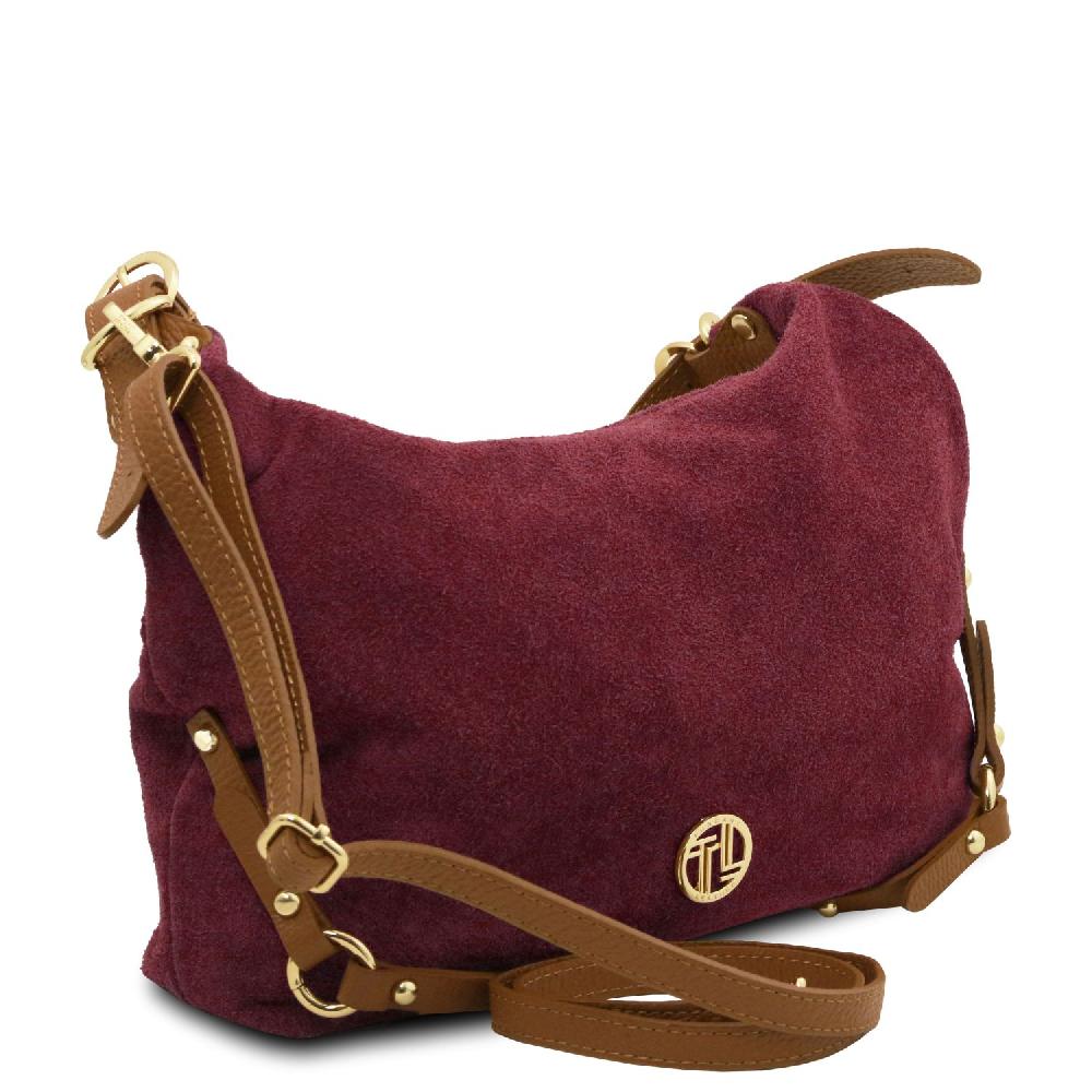 Tuscany Leather Sac à épaule en Cuir Suédé Affare Del Giorno