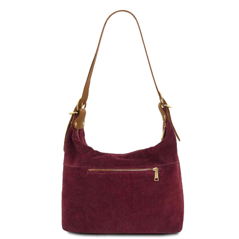 Tuscany Leather Sac à épaule en Cuir Suédé Affare Del Giorno