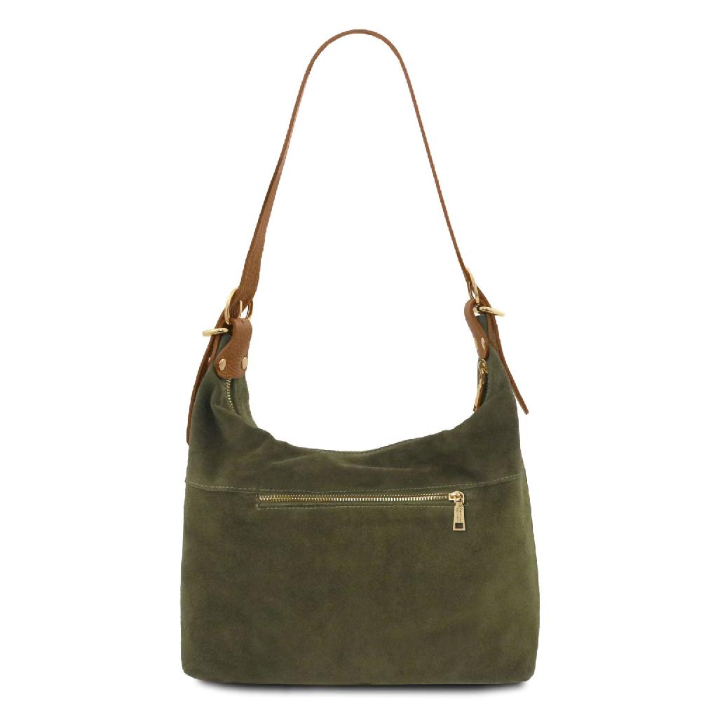 Tuscany Leather Sac à épaule en Cuir Suédé Prezzo Ridotto