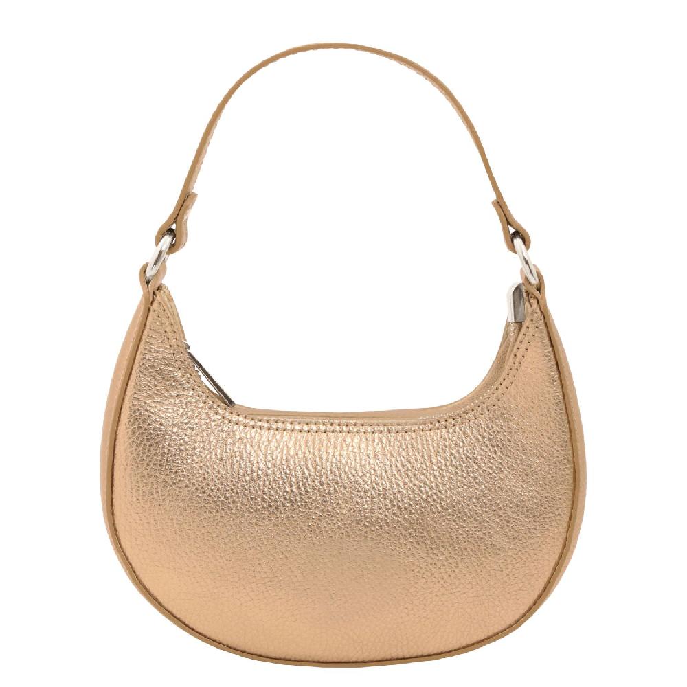 Tuscany Leather Sac à Main en Cuir Metallic et Bandoulière à Chaîne Novità