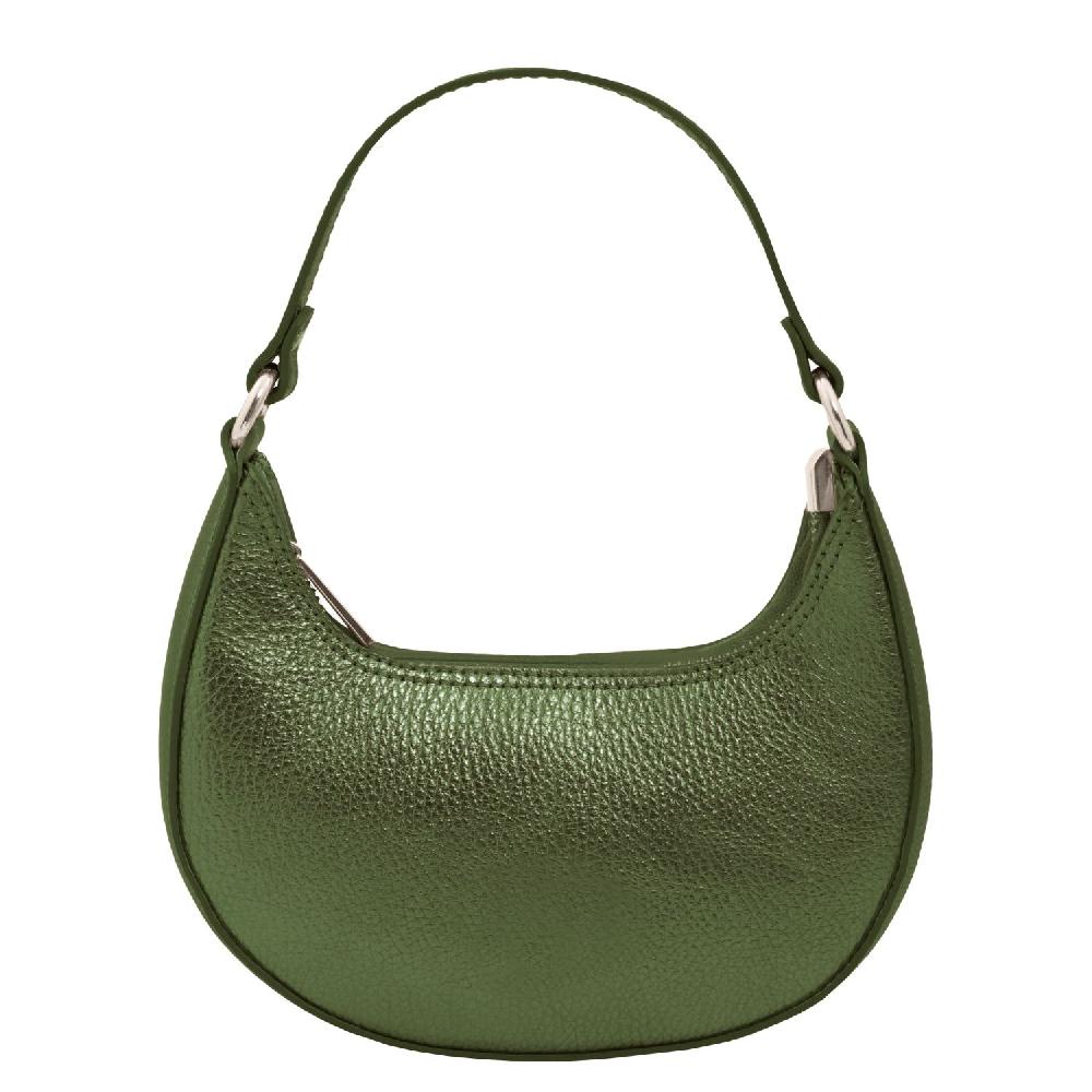 Tuscany Leather Borsa a Mano in Pelle Metallic con Tracolla a Catena Hotsell