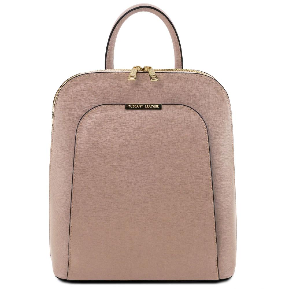 Tuscany Leather Zaino da Donna in Pelle Saffiano Sottocosto