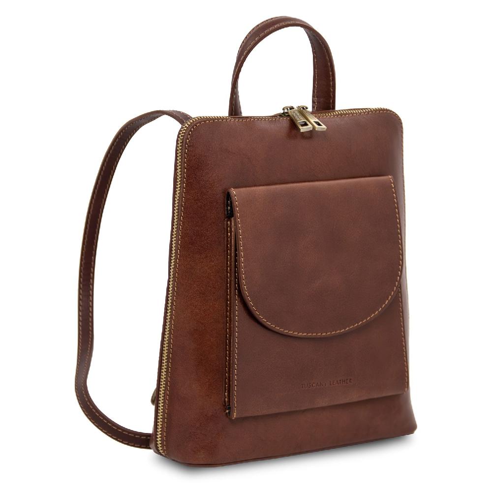 Tuscany Leather Zaino Piccolo da Donna in Pelle Negozio