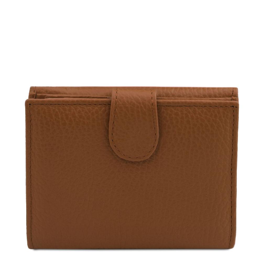Tuscany Leather Esclusivo Portafoglio da Donna 3 Ante con Portaspiccioli in Pelle Vendita Calda