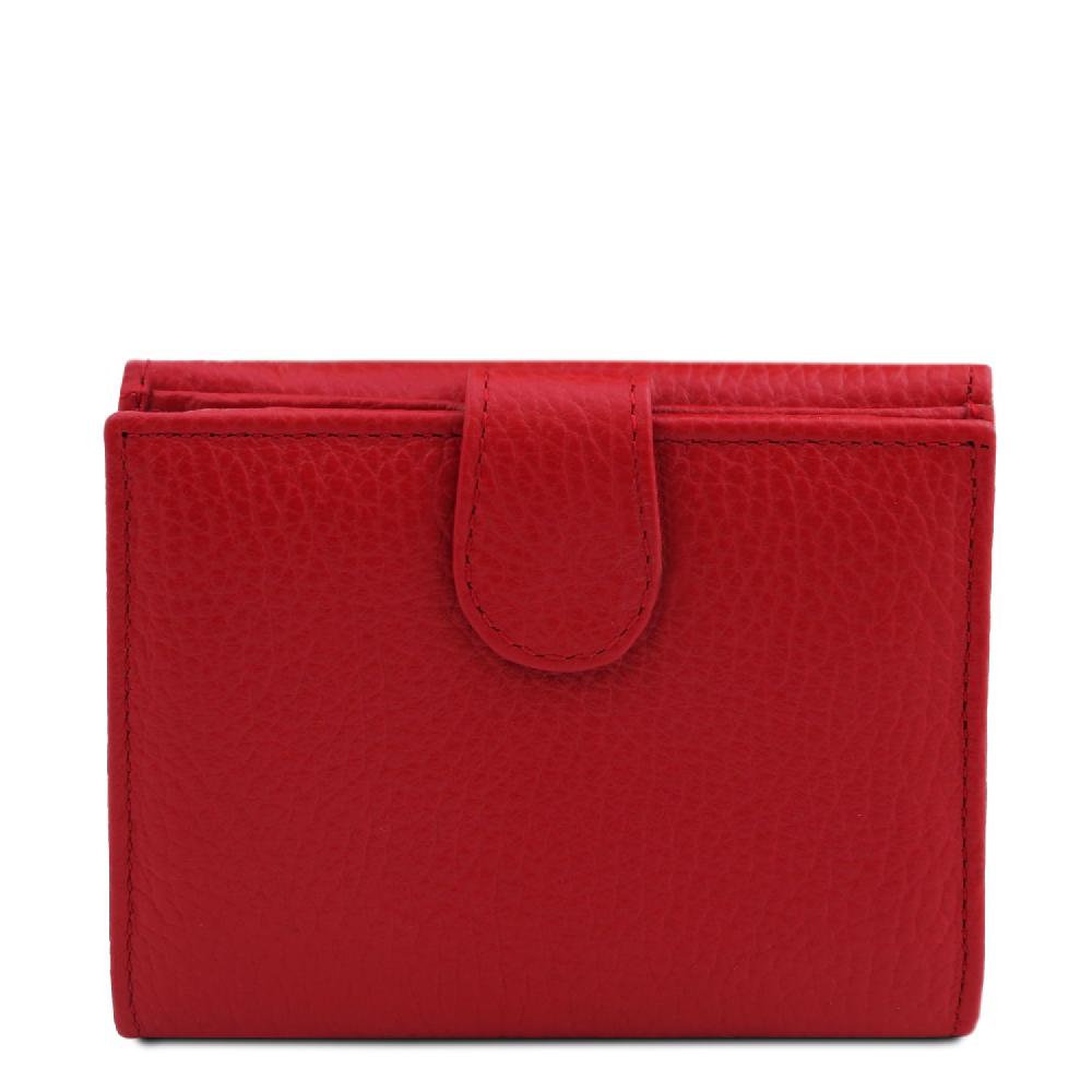 Tuscany Leather Esclusivo Portafoglio da Donna 3 Ante con Portaspiccioli in Pelle Saldi Di Fabbrica