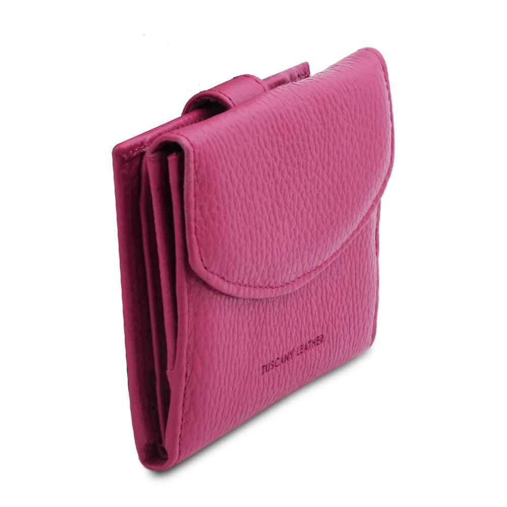 Tuscany Leather Esclusivo Portafoglio da Donna 3 Ante con Portaspiccioli in Pelle I Più Venduti
