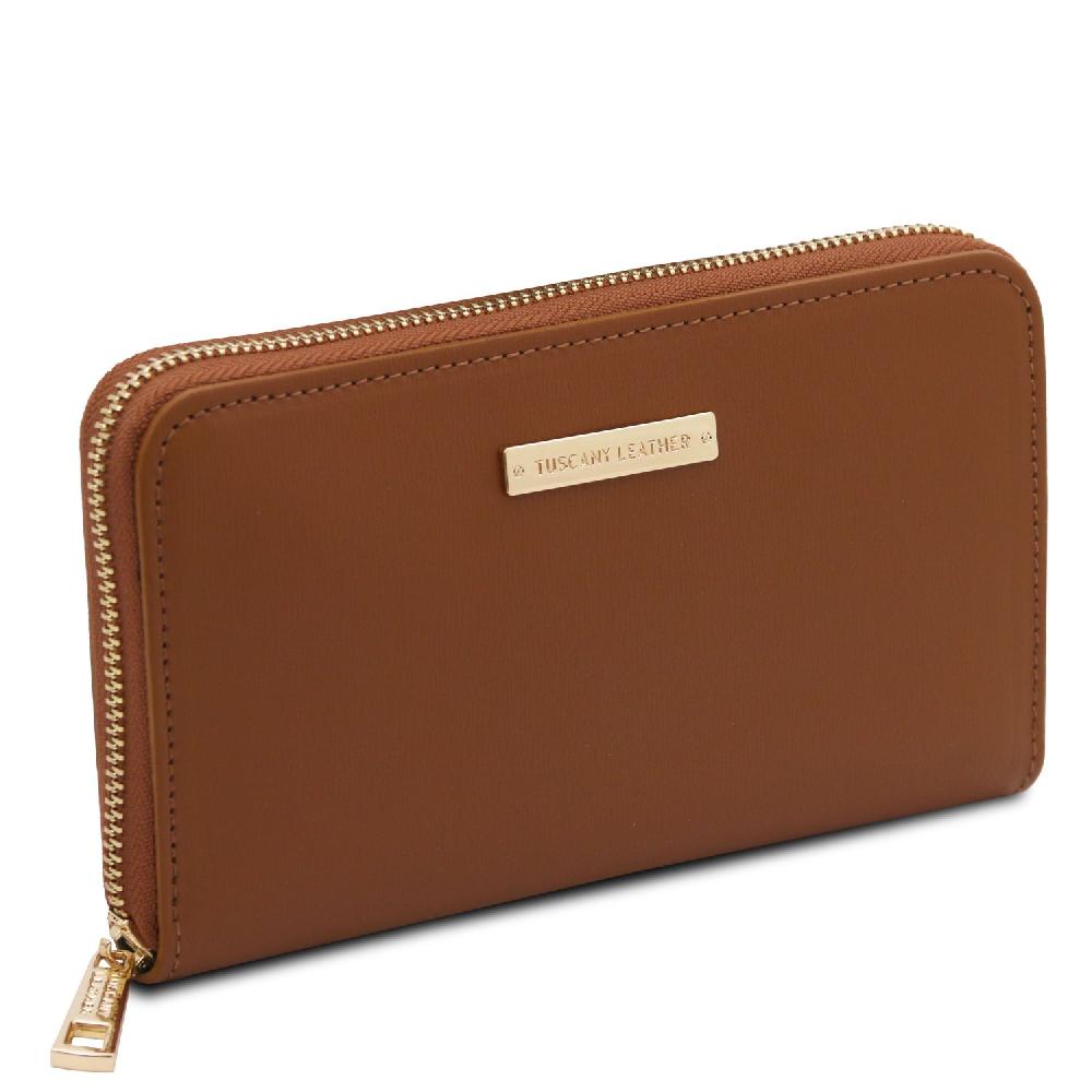 Tuscany Leather Esclusivo Portafogli in Pelle zip Around Negozio
