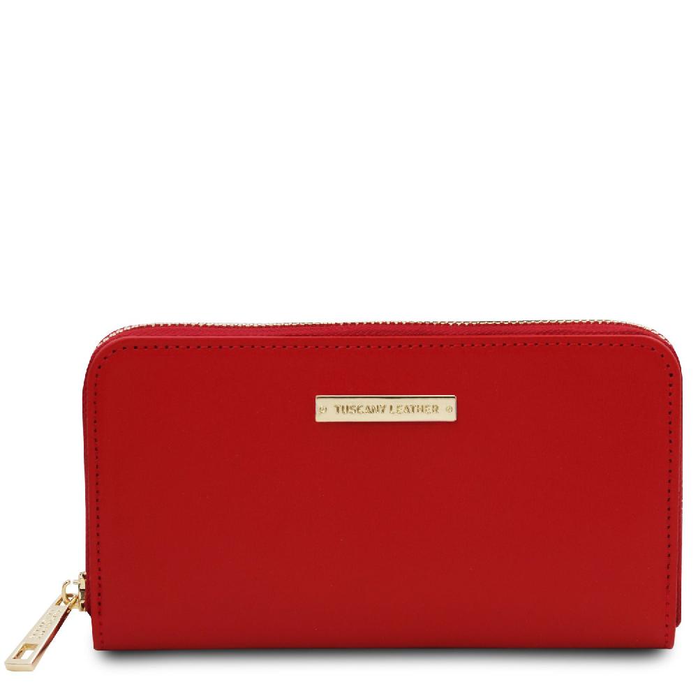 Tuscany Leather Esclusivo Portafogli in Pelle zip Around Moda