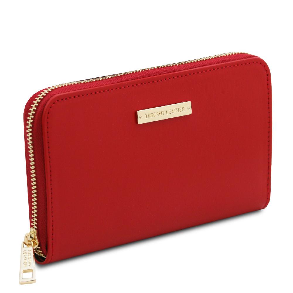 Tuscany Leather Esclusivo Portafogli in Pelle zip Around Moda