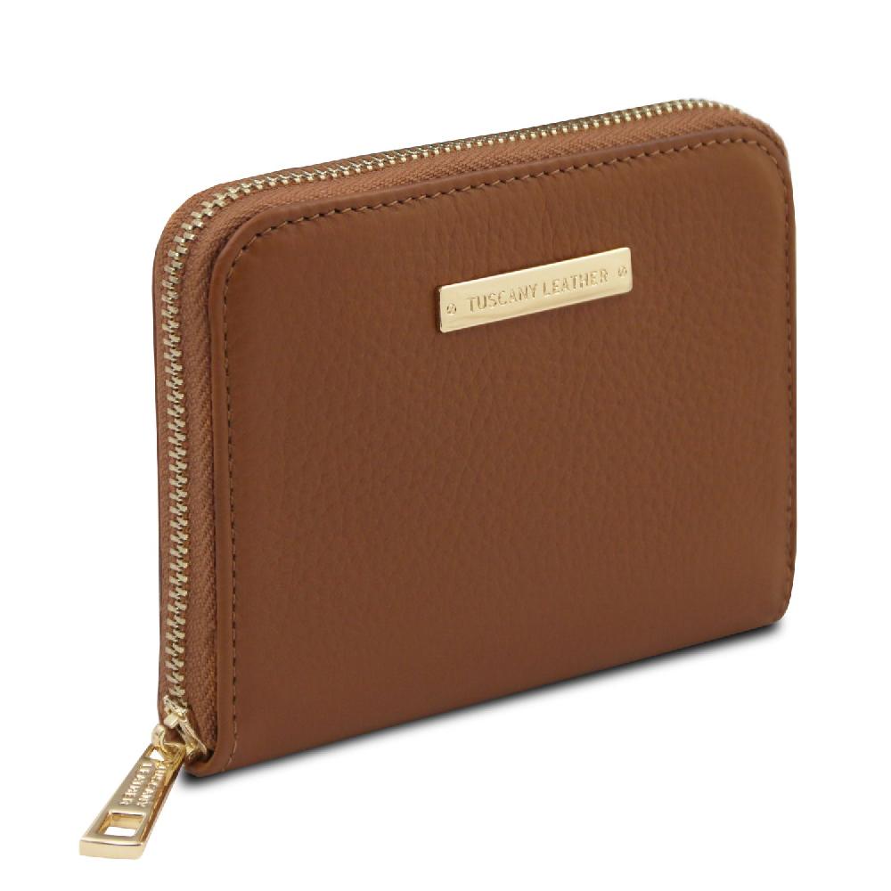 Tuscany Leather Esclusivo Portafogli in Pelle zip Around Italy