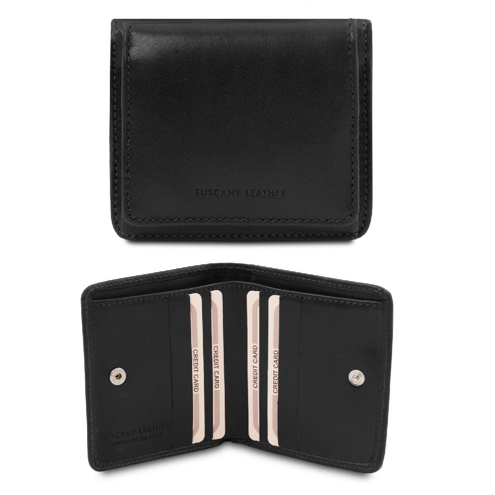 Tuscany Leather Esclusivo Portafogli in Pelle con Portamonete Nuovo