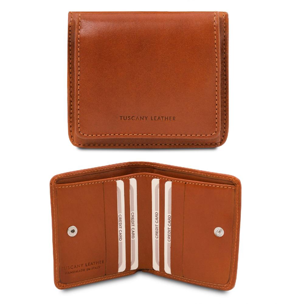 Tuscany Leather Esclusivo Portafogli in Pelle con Portamonete Vendita