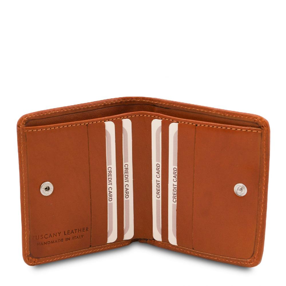 Tuscany Leather Esclusivo Portafogli in Pelle con Portamonete Vendita