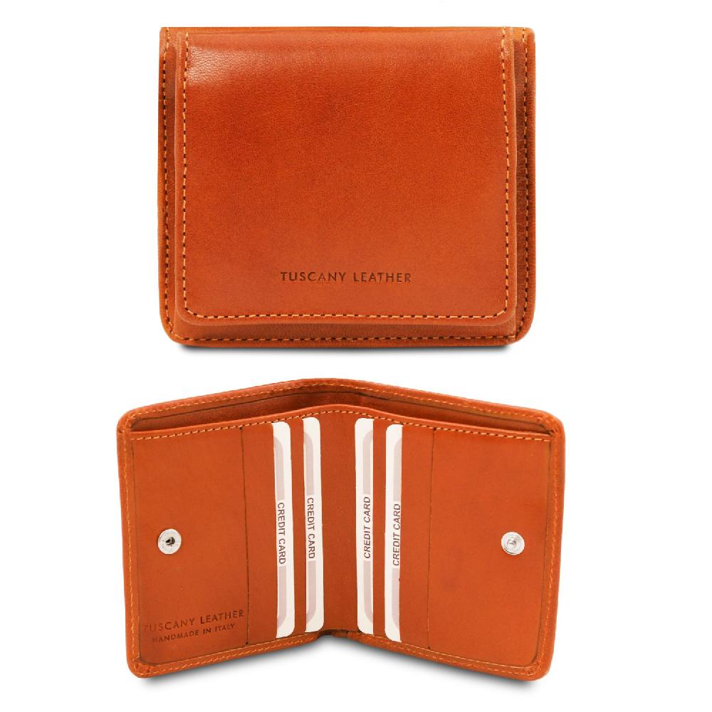 Tuscany Leather Esclusivo Portafogli in Pelle con Portamonete Soddisfazione Garantita