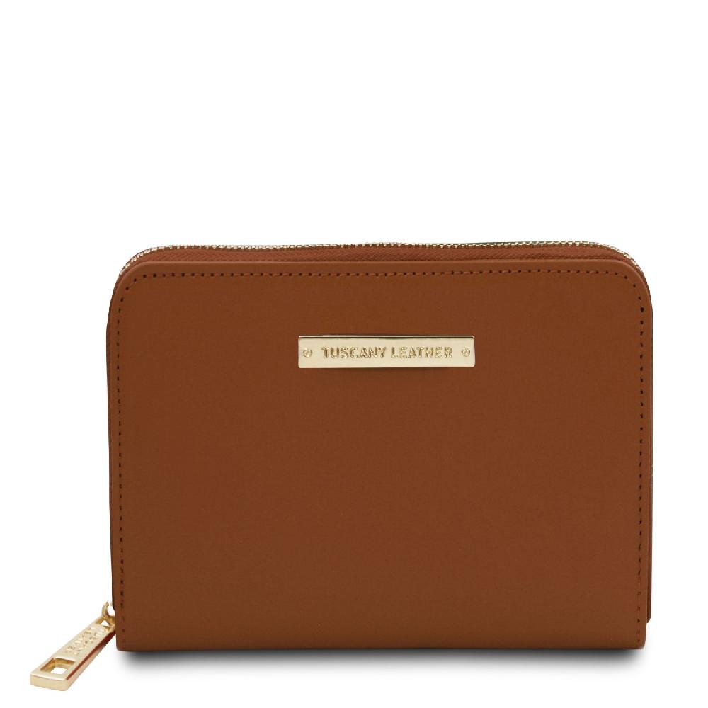 Tuscany Leather Esclusivo Portafogli in Pelle zip Around Consegna Veloce