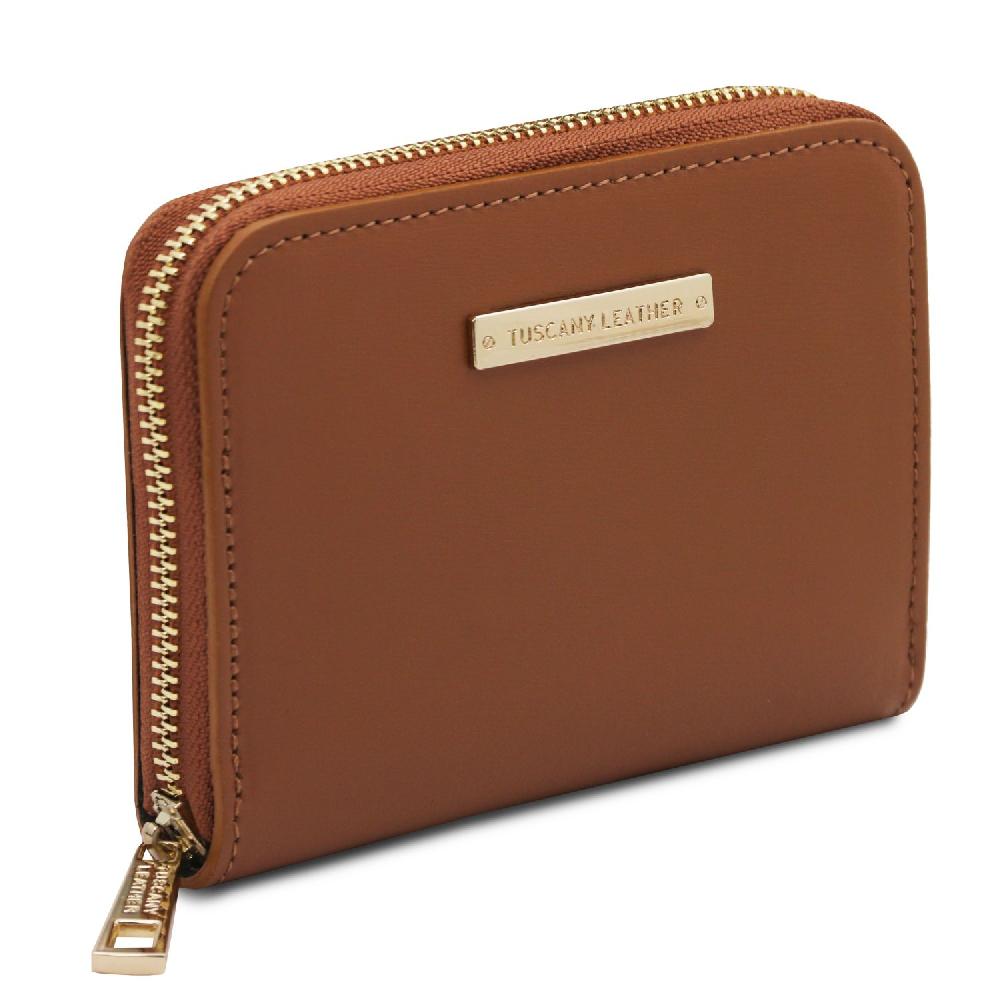 Tuscany Leather Esclusivo Portafogli in Pelle zip Around Consegna Veloce