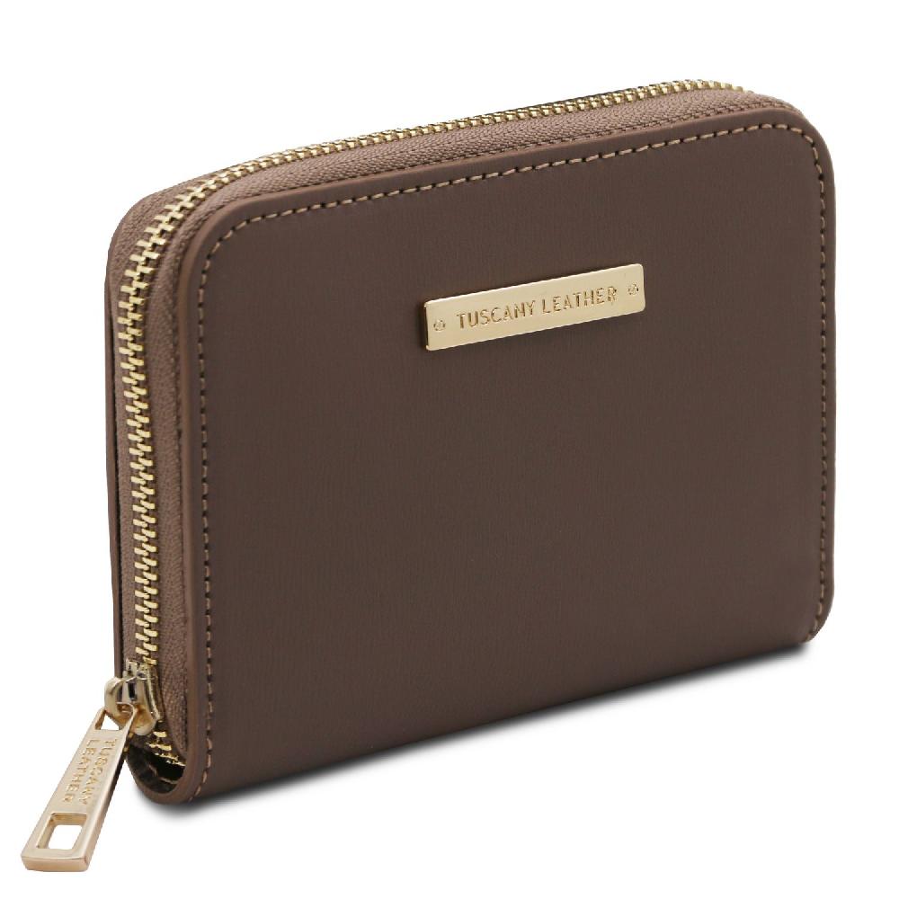 Tuscany Leather Esclusivo Portafogli in Pelle zip Around Promozione Limitata