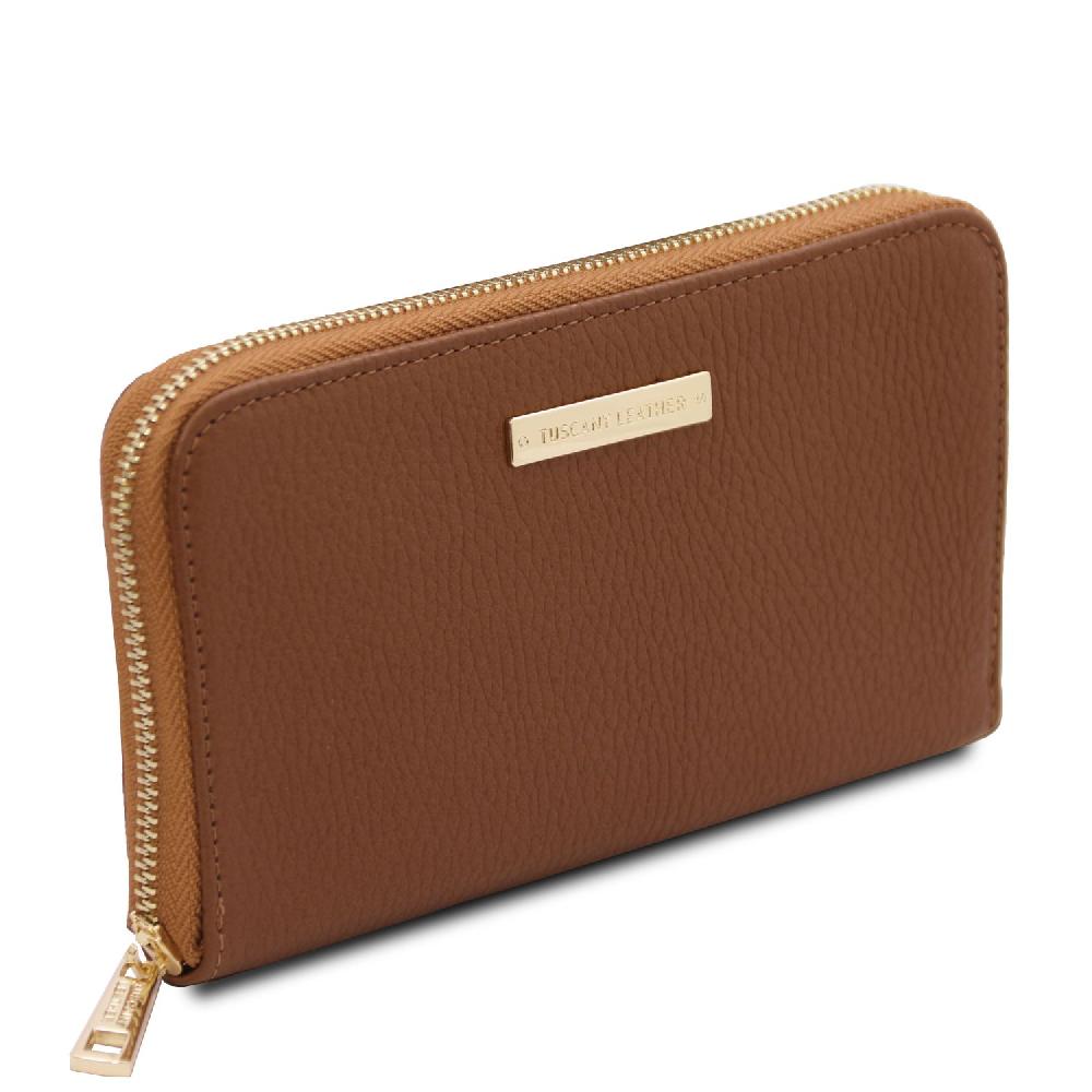 Tuscany Leather Esclusivo Portafogli in Pelle zip Around Prezzo Ridotto