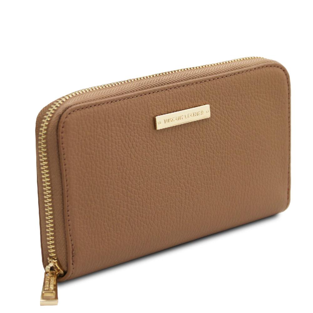 Tuscany Leather Esclusivo Portafogli in Pelle zip Around Sottocosto