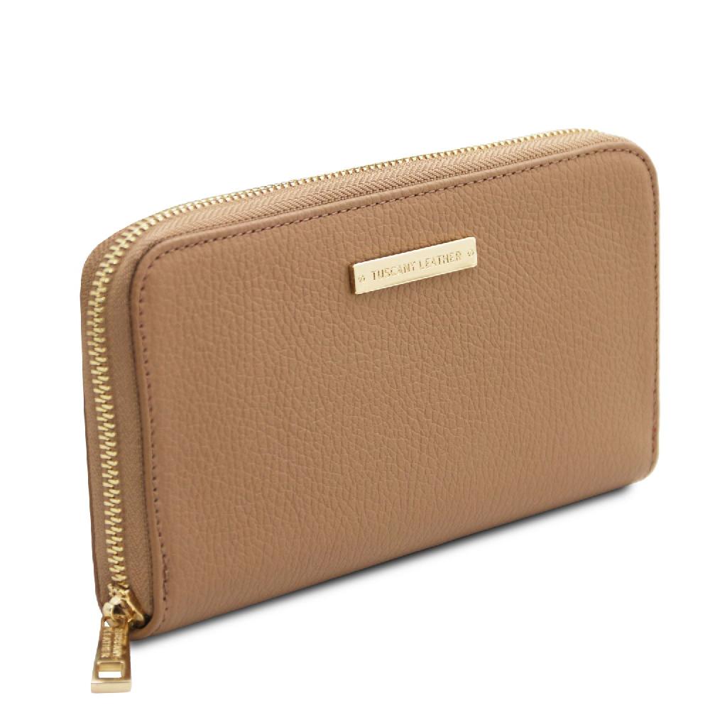 Tuscany Leather Esclusivo Portafogli in Pelle zip Around Convenienza