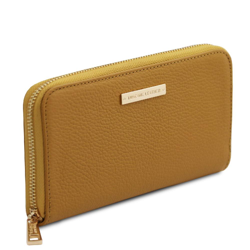 Tuscany Leather Esclusivo Portafogli in Pelle zip Around Sconto