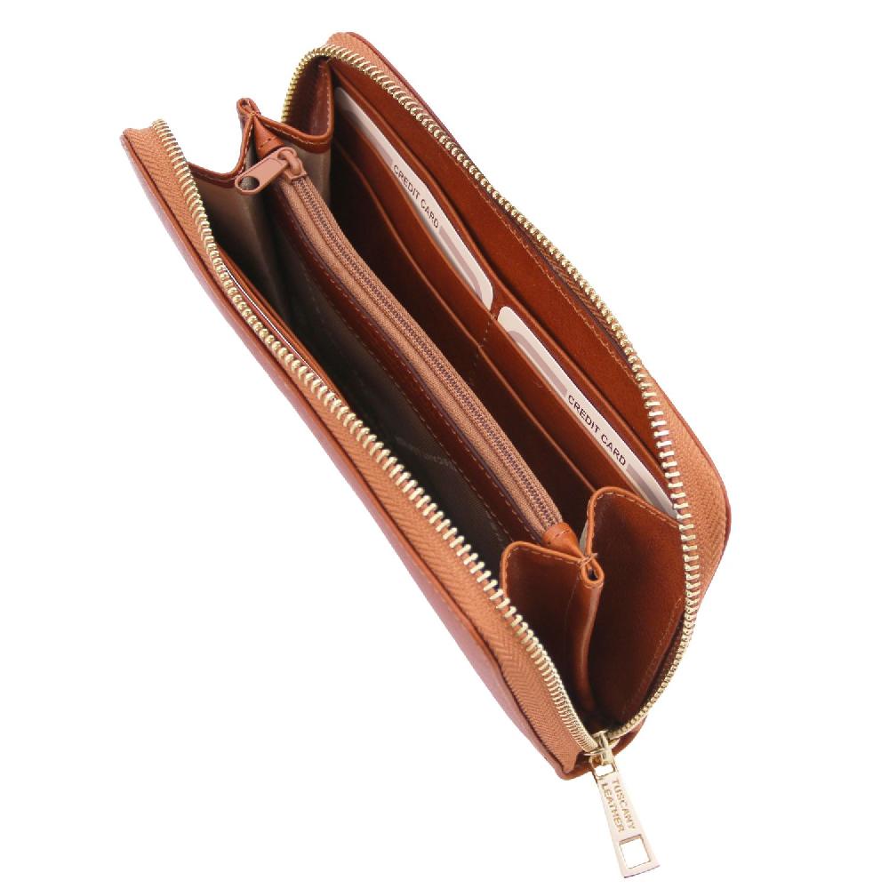 Tuscany Leather Esclusivo Portafogli in Pelle zip Around In Vendita