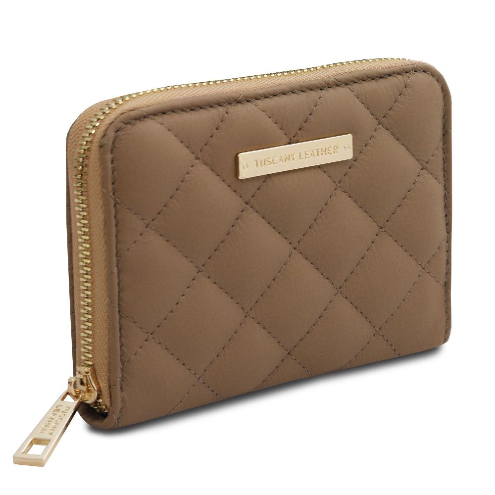 Tuscany Leather Esclusivo Portafogli in Pelle Morbida zip Around Vendita Calda