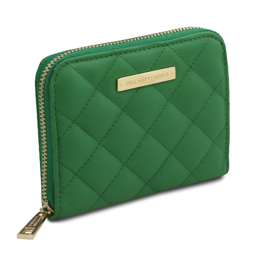 Tuscany Leather Esclusivo Portafogli in Pelle Morbida zip Around Negozio