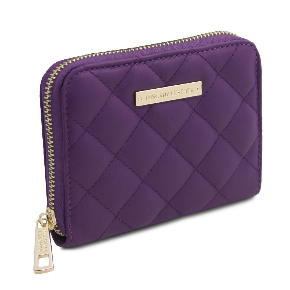 Tuscany Leather Esclusivo Portafogli in Pelle Morbida zip Around In Saldo