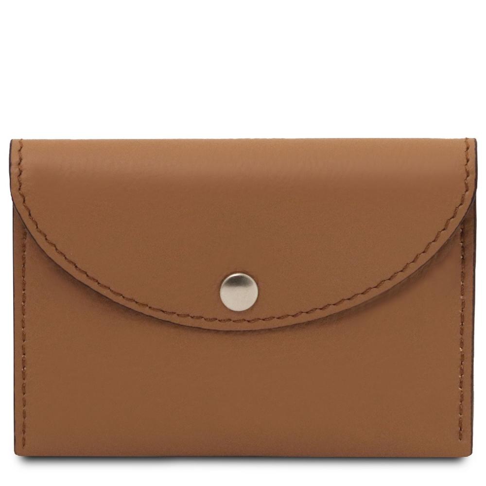 Tuscany Leather Porta Biglietti da Visita / Carte di Credito in Pelle Presa