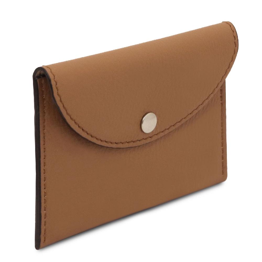 Tuscany Leather Porta Biglietti da Visita / Carte di Credito in Pelle Presa