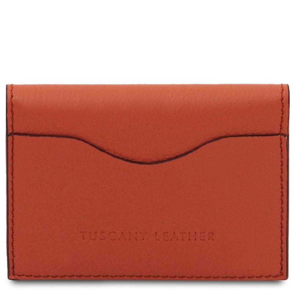 Tuscany Leather Porta Biglietti da Visita / Carte di Credito in Pelle Saldi