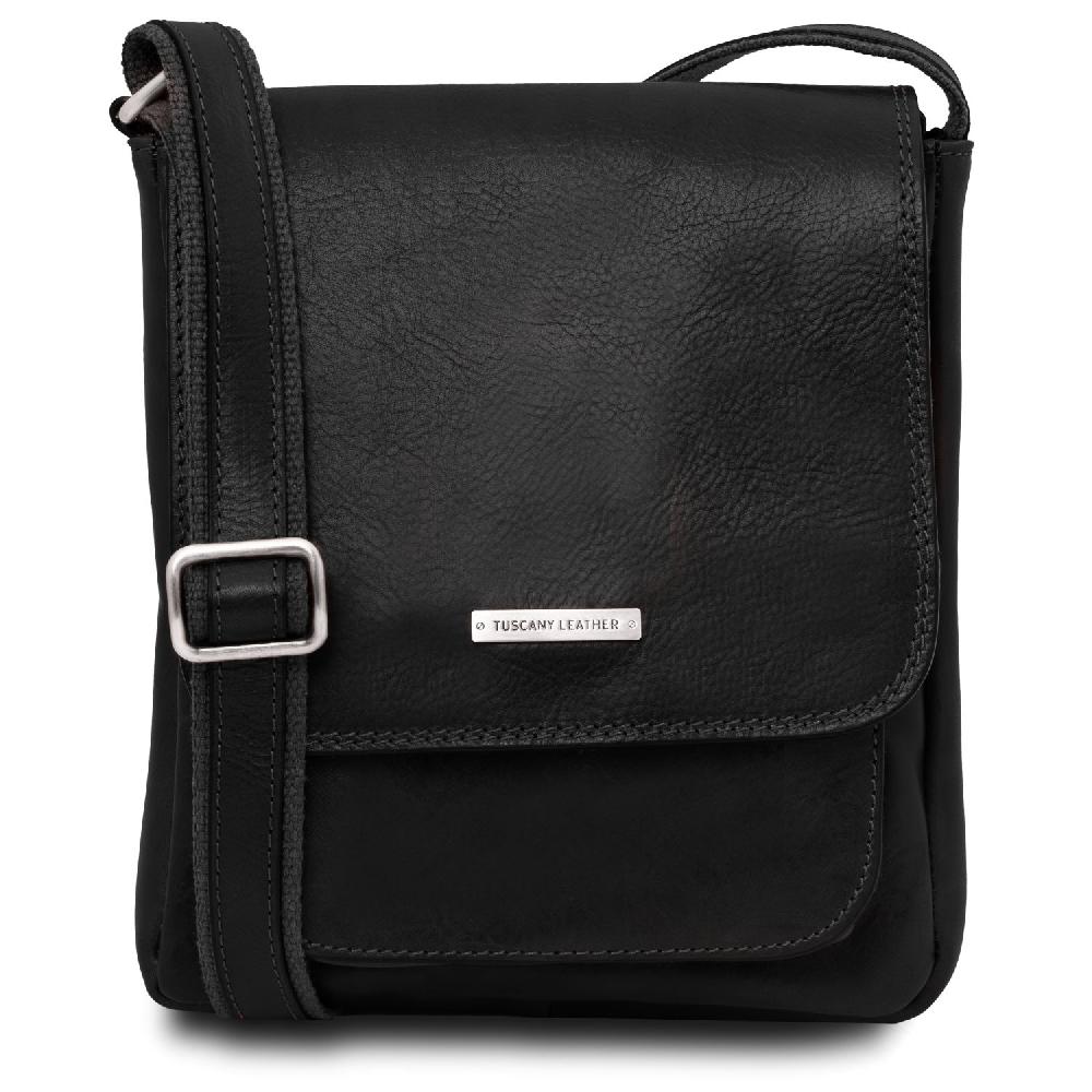 Tuscany Leather Borsello da Uomo in Pelle con Tasca Frontale Convenienza